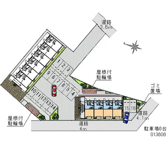 ★手数料０円★北九州市小倉南区西水町　月極駐車場（LP）